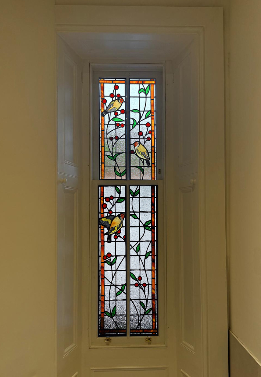 Goldfinch Bathroom Window